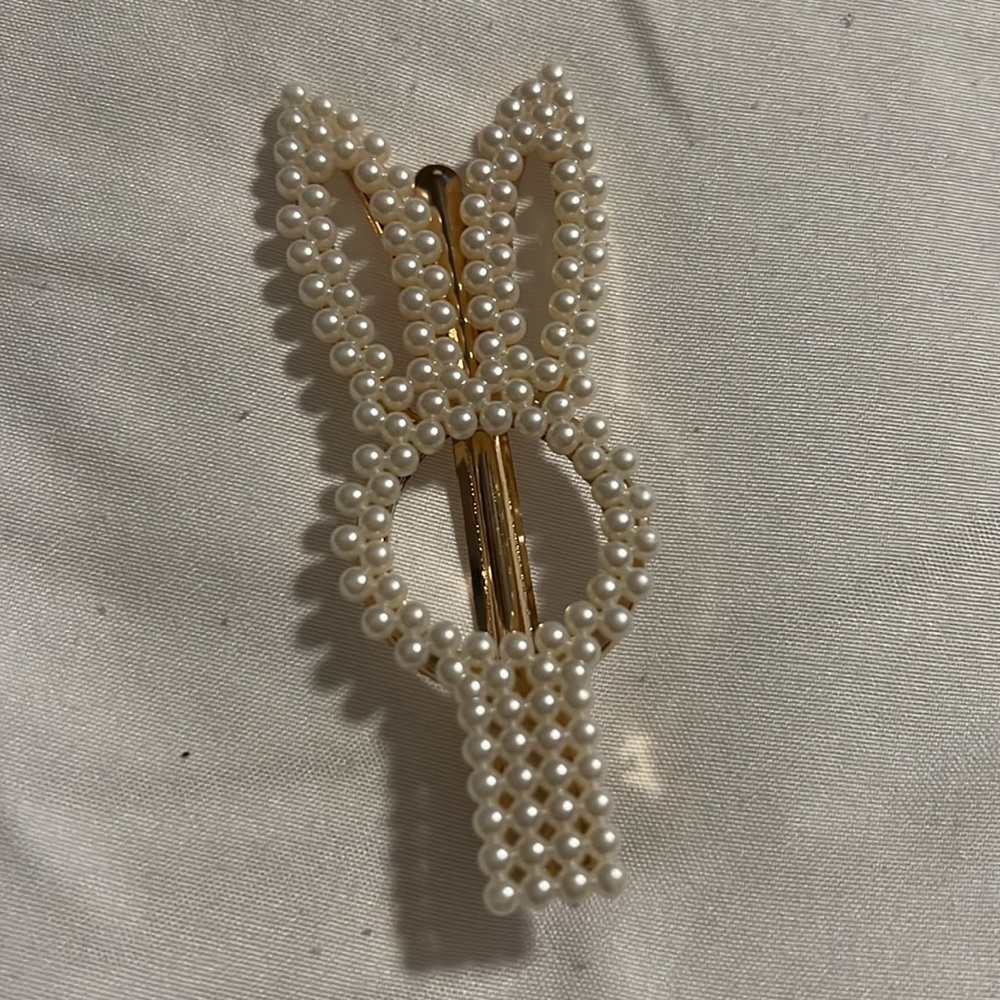 Pearl Hair Clips Gold for Women Girls Christmas Hair Barrettes Decor Accessories - Picture 3 of 7
